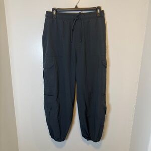 Albion heather navy blue cargo joggers women's size Medium‎ petite